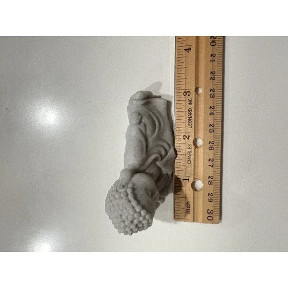 Mini Sleeping Buddha Statue Resin Zen Figurine – 3.5 inch Meditation Decor new - Picture 4 of 4